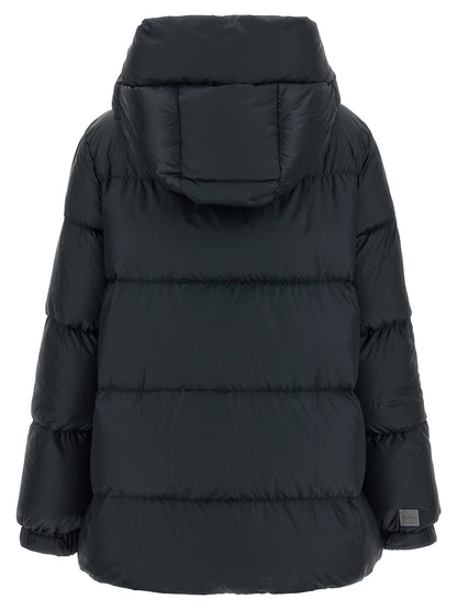 Max Mara Blue Polyester Full-Length Jacket