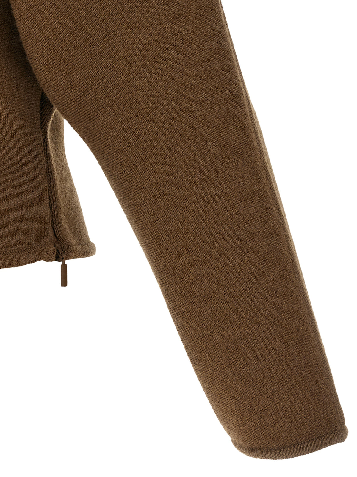 Max Mara Brown Virgin Wool Cardigan