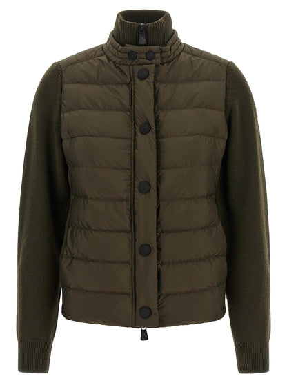 Moncler Grenoble Bicolor Polyamide Cardigan