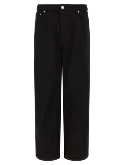 Ami Paris Black Cotton Relaxed Fit Jeans