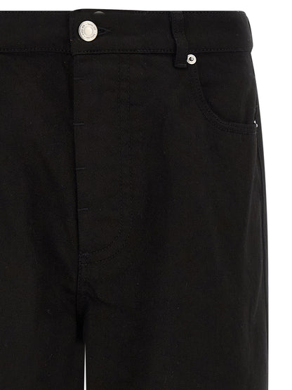 Ami Paris Black Cotton Relaxed Fit Jeans