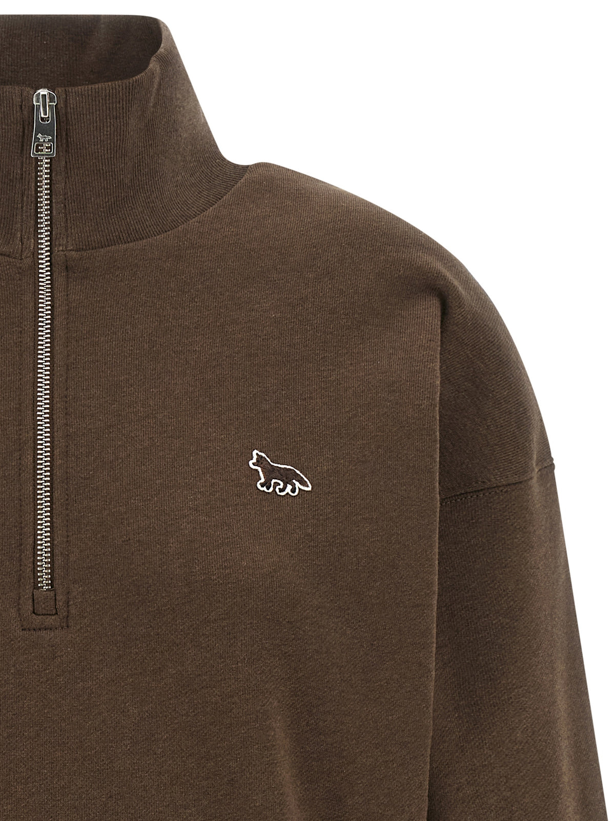 Maison Kitsuné Brown Organic Cotton Sweatshirt