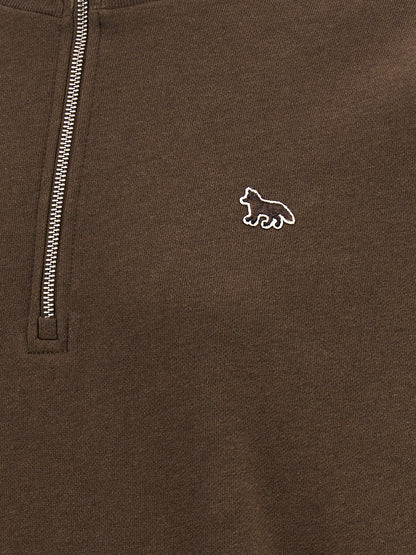 Maison Kitsuné Brown Organic Cotton Sweatshirt