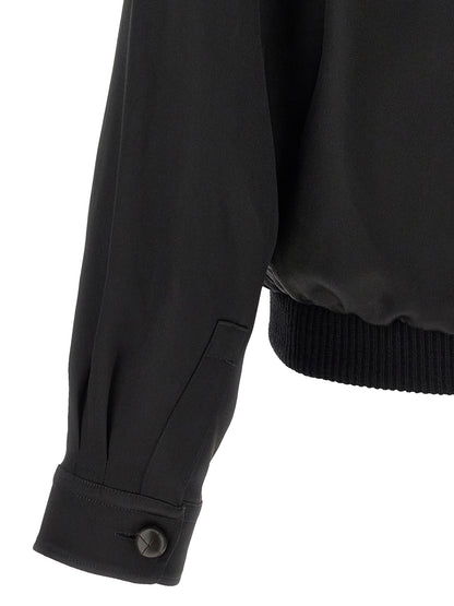 ZEGNA Black Satin Sweatshirt