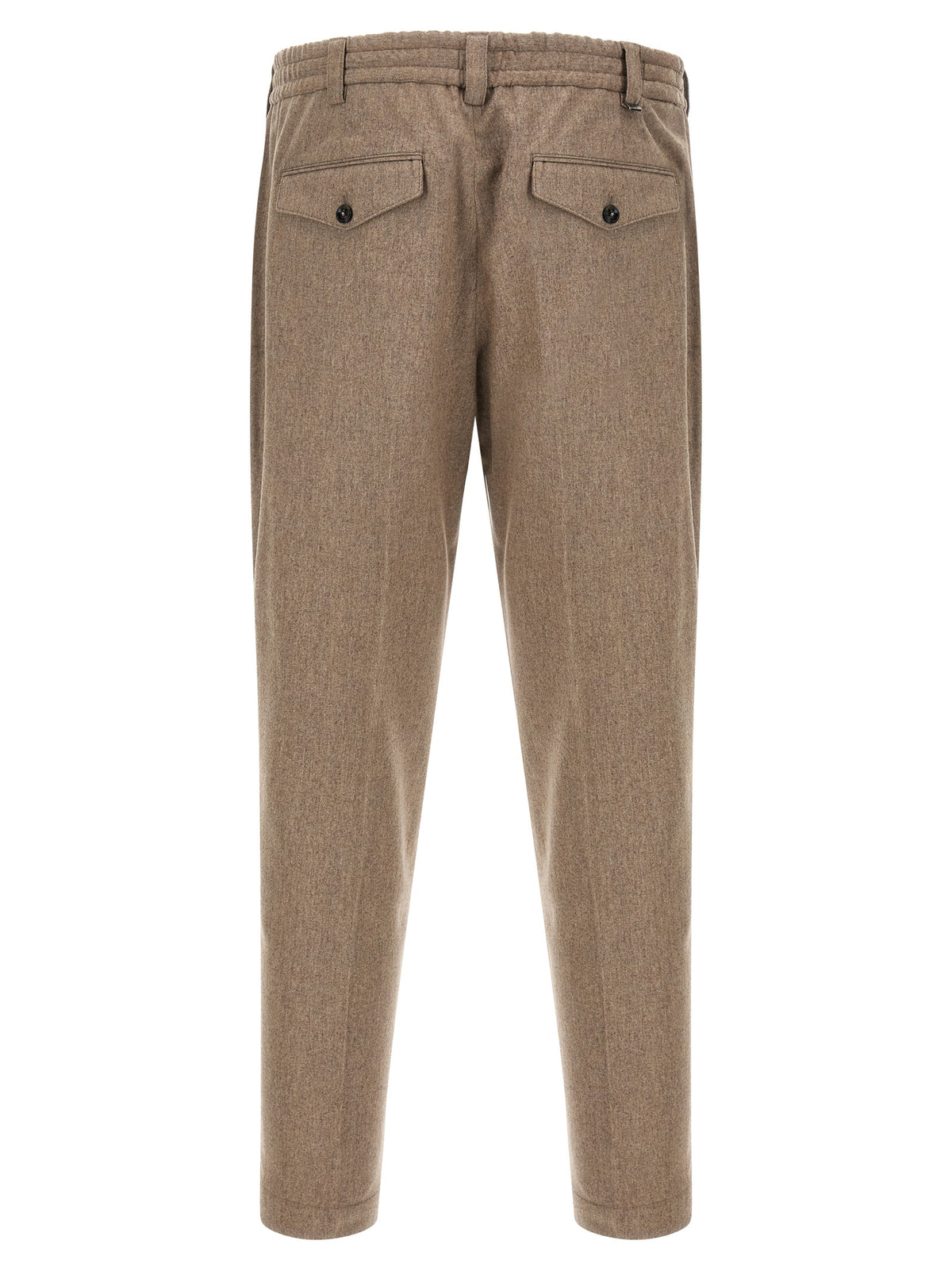 PT Torino Beige Virgin Wool Casual Pants