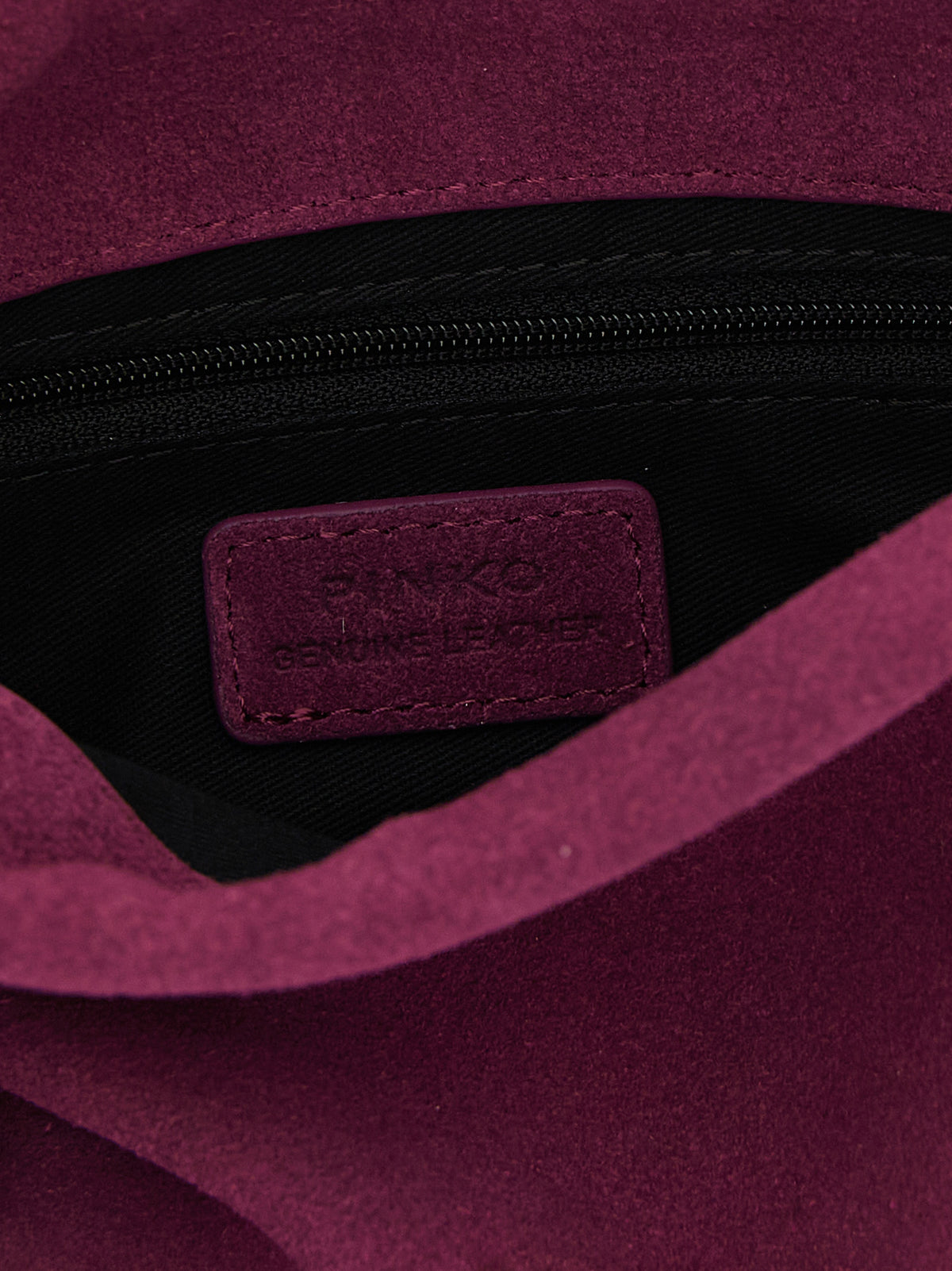PINKO Purple Lambskin Clutch Bag
