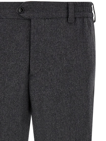 PT Torino Gray Virgin Wool Dress Pants