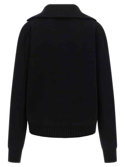 Dolce & Gabbana Black Virgin Wool Cardigan