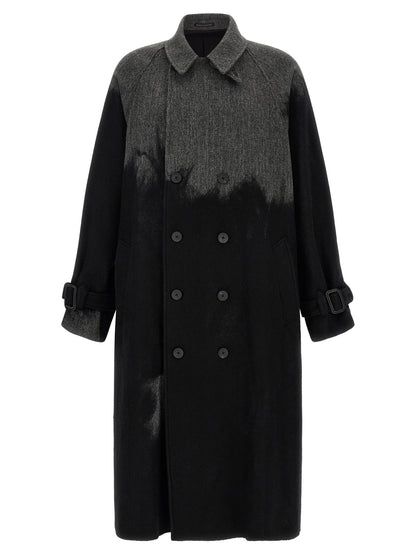 Yohji Yamamoto Gray Wool Coat