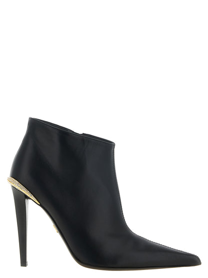 Giuseppe Zanotti Black Lamb Leather Ankle Boots