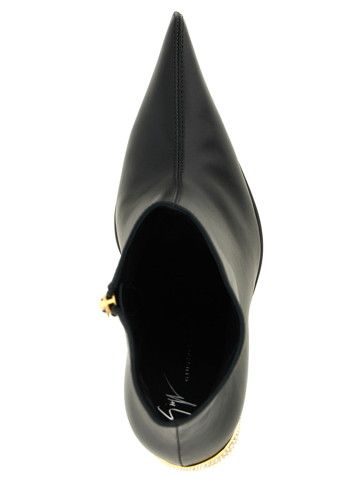 Giuseppe Zanotti Black Lamb Leather Ankle Boots