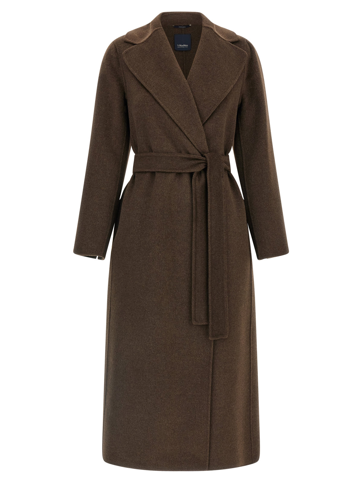 'S Max Mara Brown Virgin Wool Coat