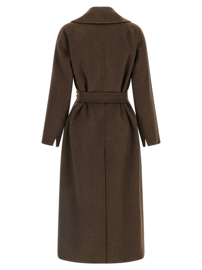 'S Max Mara Brown Virgin Wool Coat