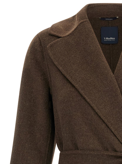'S Max Mara Brown Virgin Wool Coat