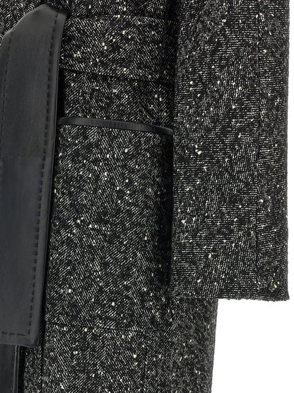 Max Mara Bicolor Virgin Wool Coat