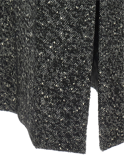 Max Mara Bicolor Virgin Wool Coat
