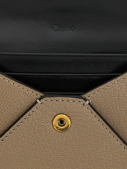Chloé Beige Goatskin Cardholder