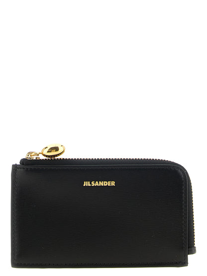 Jil Sander Black Calfskin Cardholder