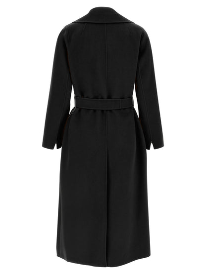 'S Max Mara Black Wool Coat