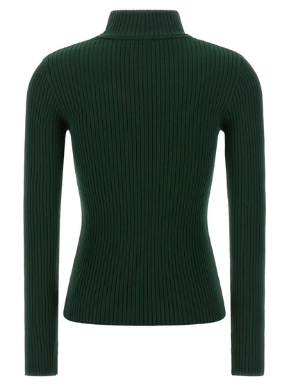 Courrèges Bicolor Viscose Cardigan