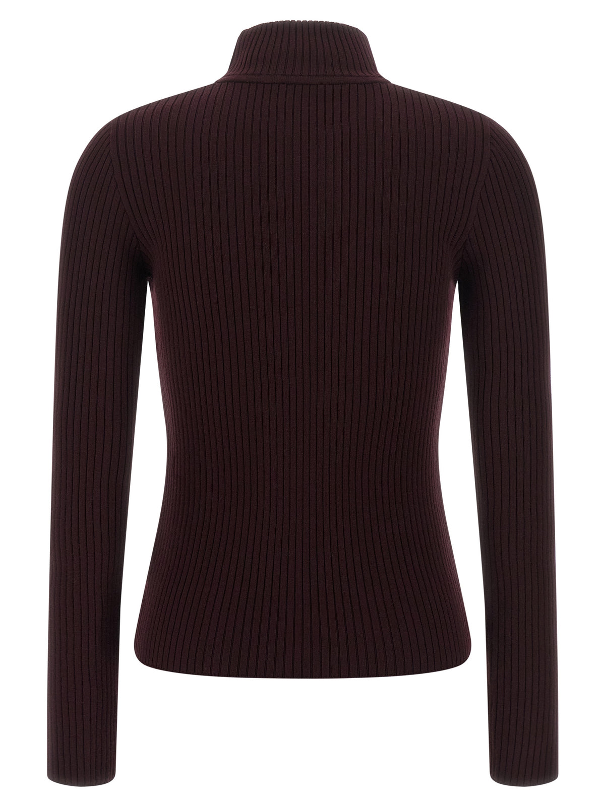 Courrèges Bordeaux Viscose Cardigan