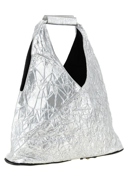 MM6 Maison Margiela Silver Polyethylene Tote Bag