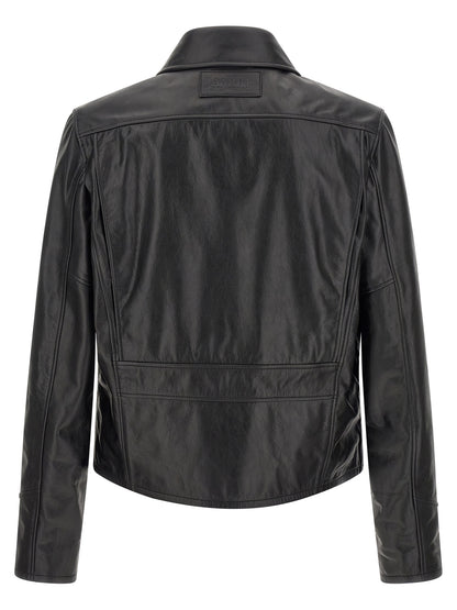 Amiri Black Calfskin Leather Jacket