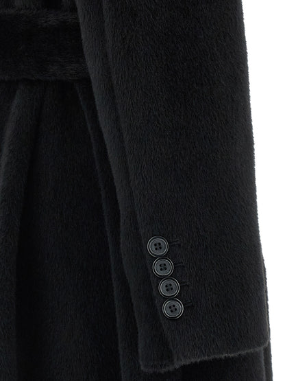 Dolce & Gabbana Black Wool Coat