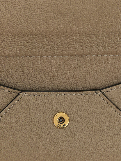 Chloé Beige Goatskin Cardholder
