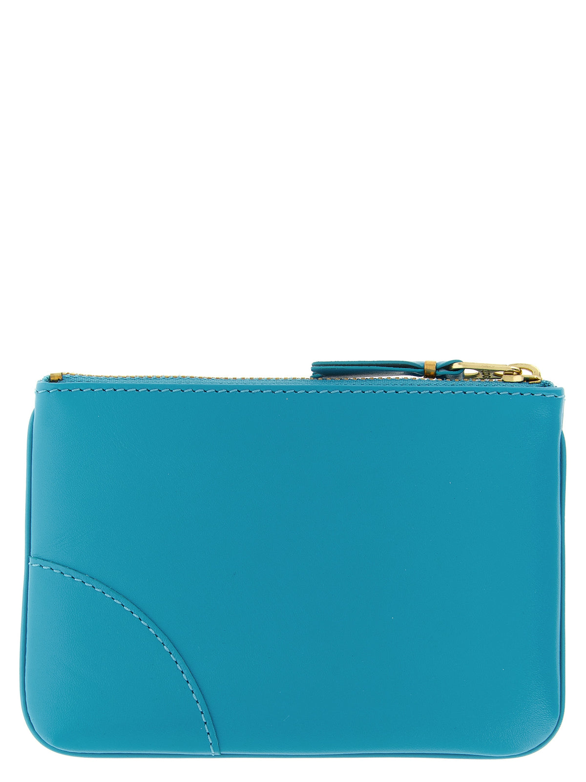 Comme Des Garçons Blue Calfskin Cardholder