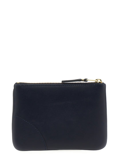 Comme Des Garçons Blue Calfskin Cardholder