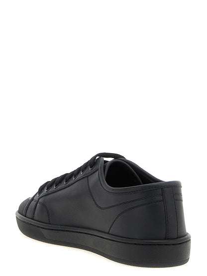 Saint Laurent Black Calfskin Low Top Sneakers