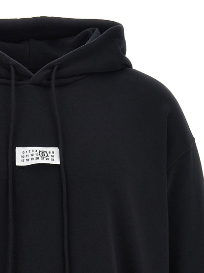 MM6 Maison Margiela Black Cotton Sweatshirt