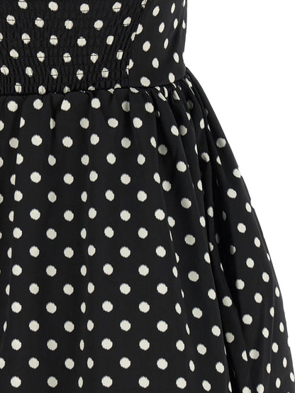 Ganni Black Polyester Short Dress