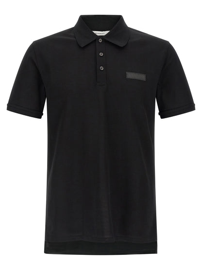 Givenchy Black Cotton Polo Shirt