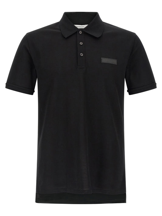 Givenchy Black Cotton Polo Shirt