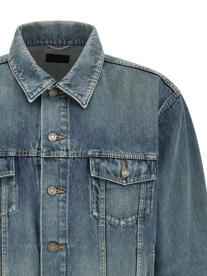 Saint Laurent Blue Cotton Denim Jacket