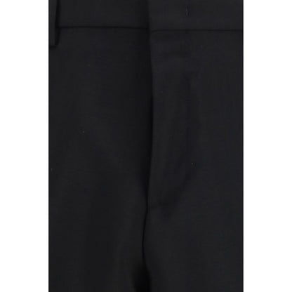Fendi Black Mohair Dress Pants