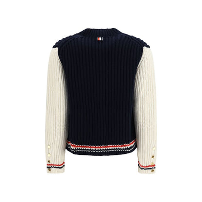 Thom Browne Blue Cashmere Cardigan