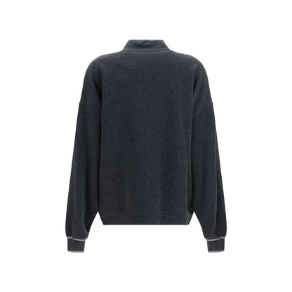 Brunello Cucinelli Gray Cotton Bomber