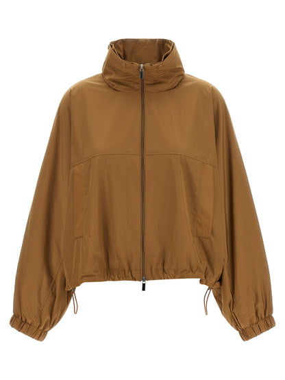 Max Mara Brown Polyamide Full-Length Jacket