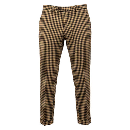 Roberto Pepe Luxury Brown Viscose Men Pant