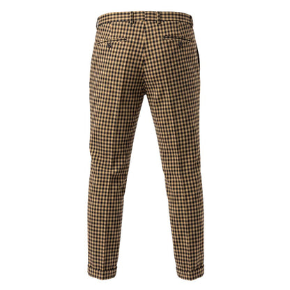 Roberto Pepe Luxury Brown Viscose Men Pant