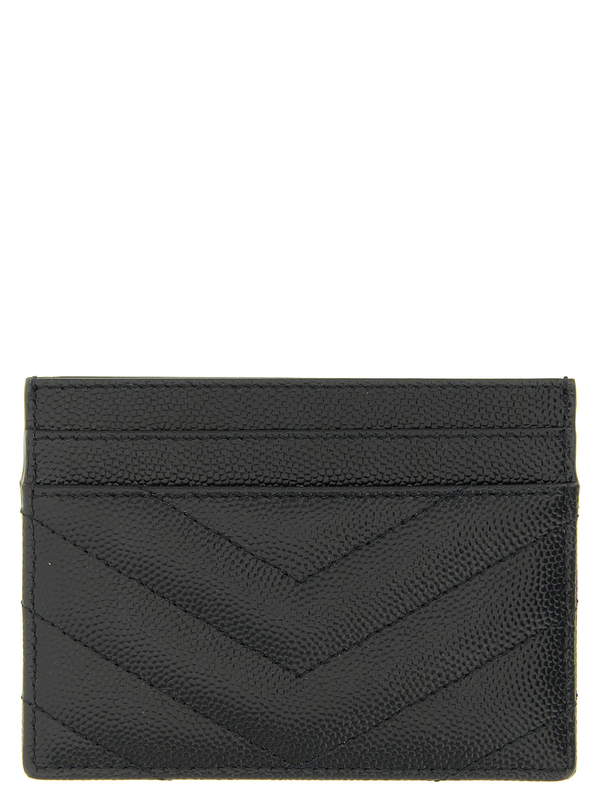Saint Laurent Black Leather Cardholder