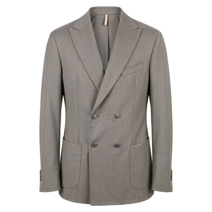 Roberto Pepe Luxury Grey Viscose Men Jacket