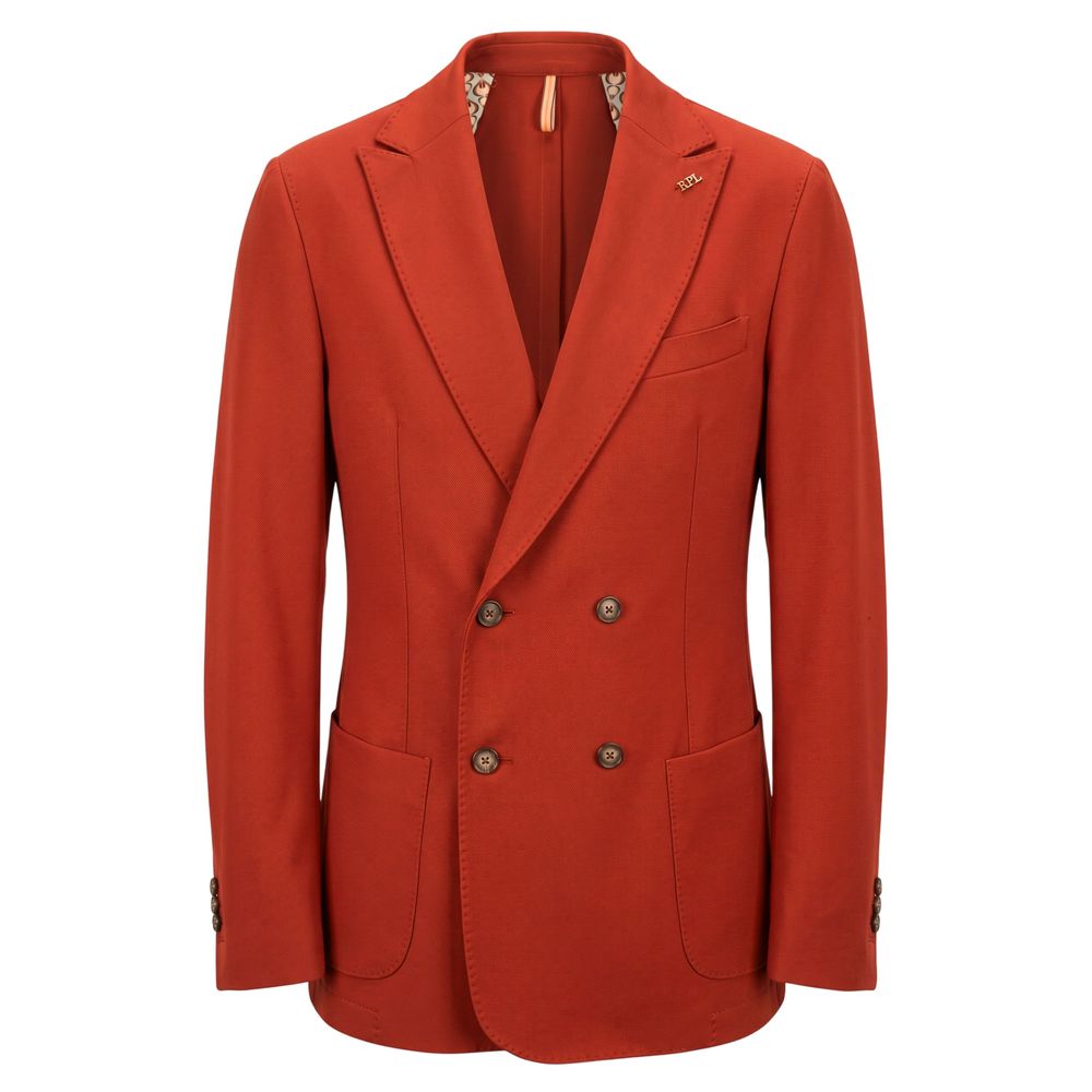 Roberto Pepe Luxury Red Polyester Men Jacket