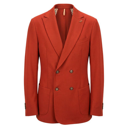 Roberto Pepe Luxury Red Polyester Men Jacket
