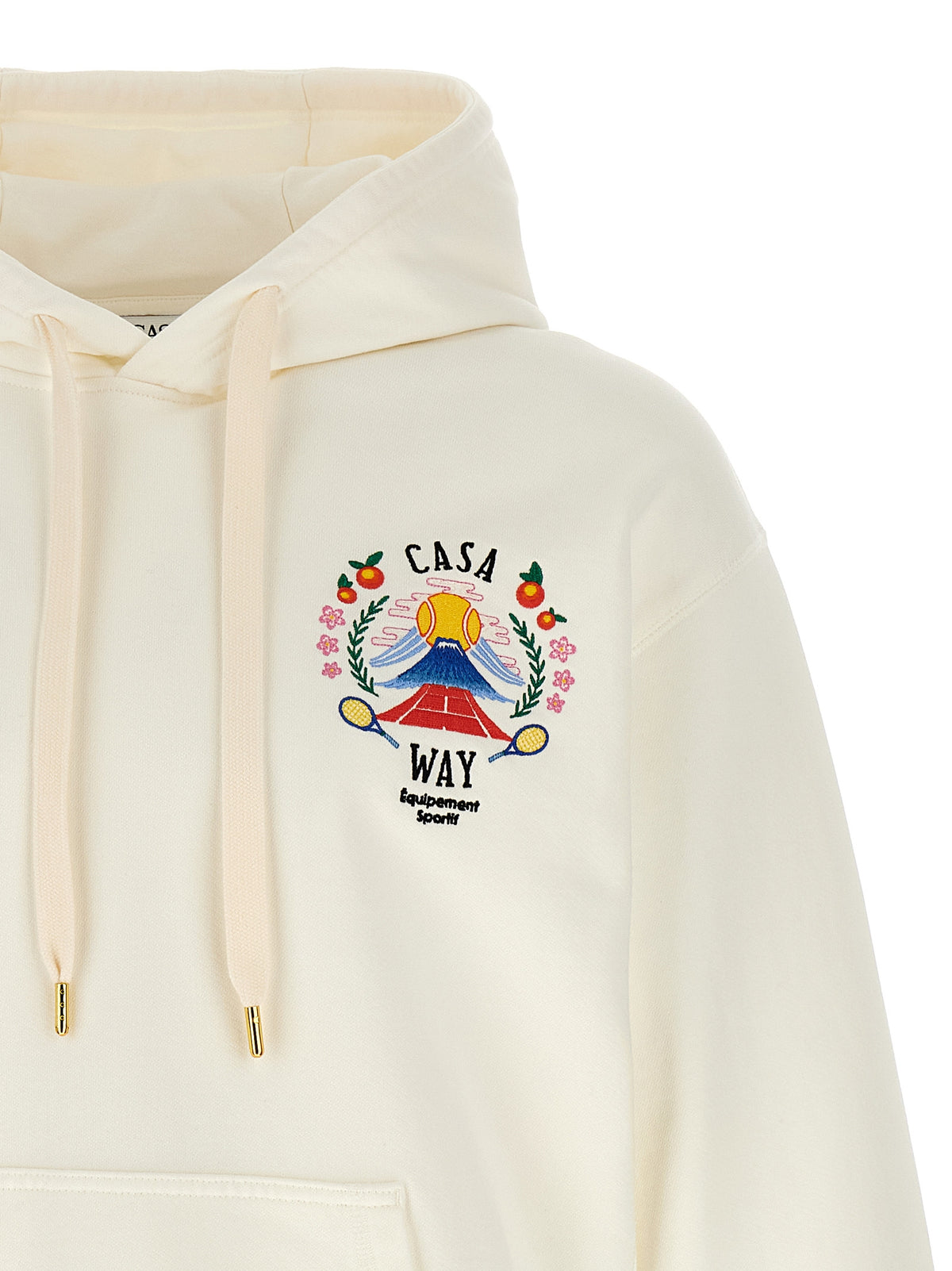 Casablanca White Cotton Sweatshirt
