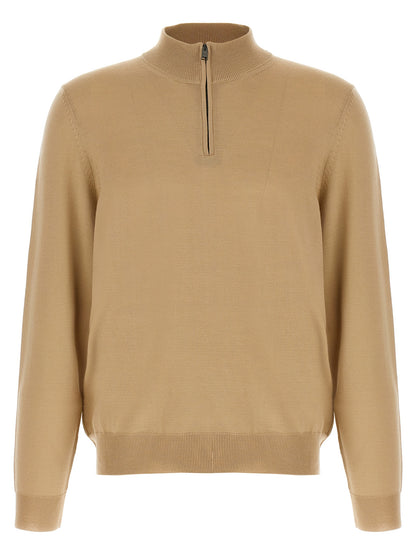 Hugo Boss Beige Virgin Wool Cardigan
