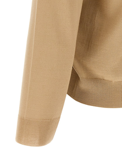 Hugo Boss Beige Virgin Wool Cardigan